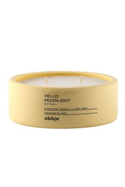 Aberto Design Vela Perfumada Hello Moonlight Flat Aroma Vainilla y Malvavisco Hormigón 100% 148